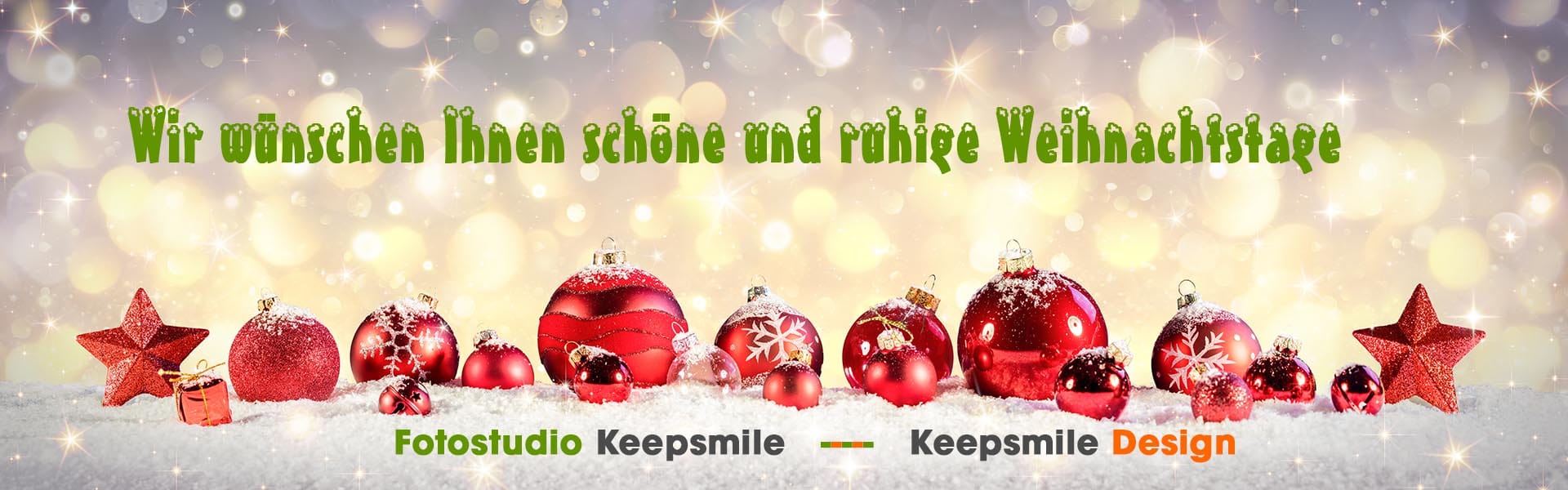 Frohe Weihnachten vom Fotostudio Keepsmile und Keepsmile Design, Castrop-Rauxel