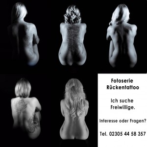 Gesamtbild Fotoaktion Rückentattoo im Fotostudio Keepsmile, Castrop-Rauxel