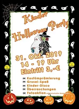 Kinder-Halloween 2019 im Restaurant Mythos Fotostudio Keepsmile