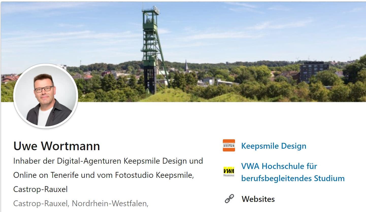 LinkedIn-Profilbild von Uwe Wortmann Fotostudio Keepsmile