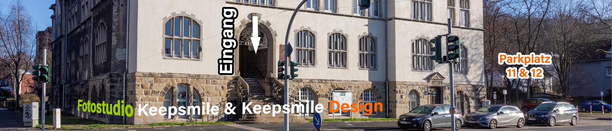 Eingang Fotostudio Keepsmile, Castrop-Rauxel im Alten Rathaus