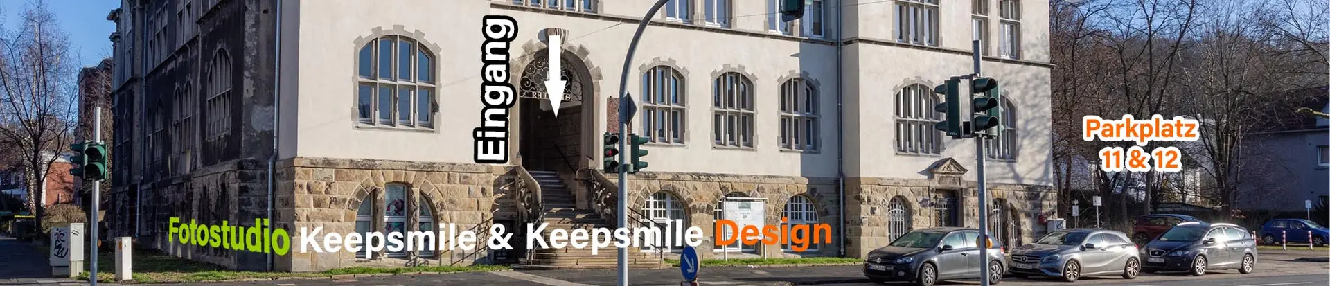 Eingang Fotostudio Keepsmile, Castrop-Rauxel im Alten Rathaus